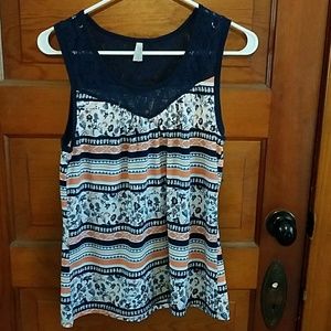 Floral designed tank top